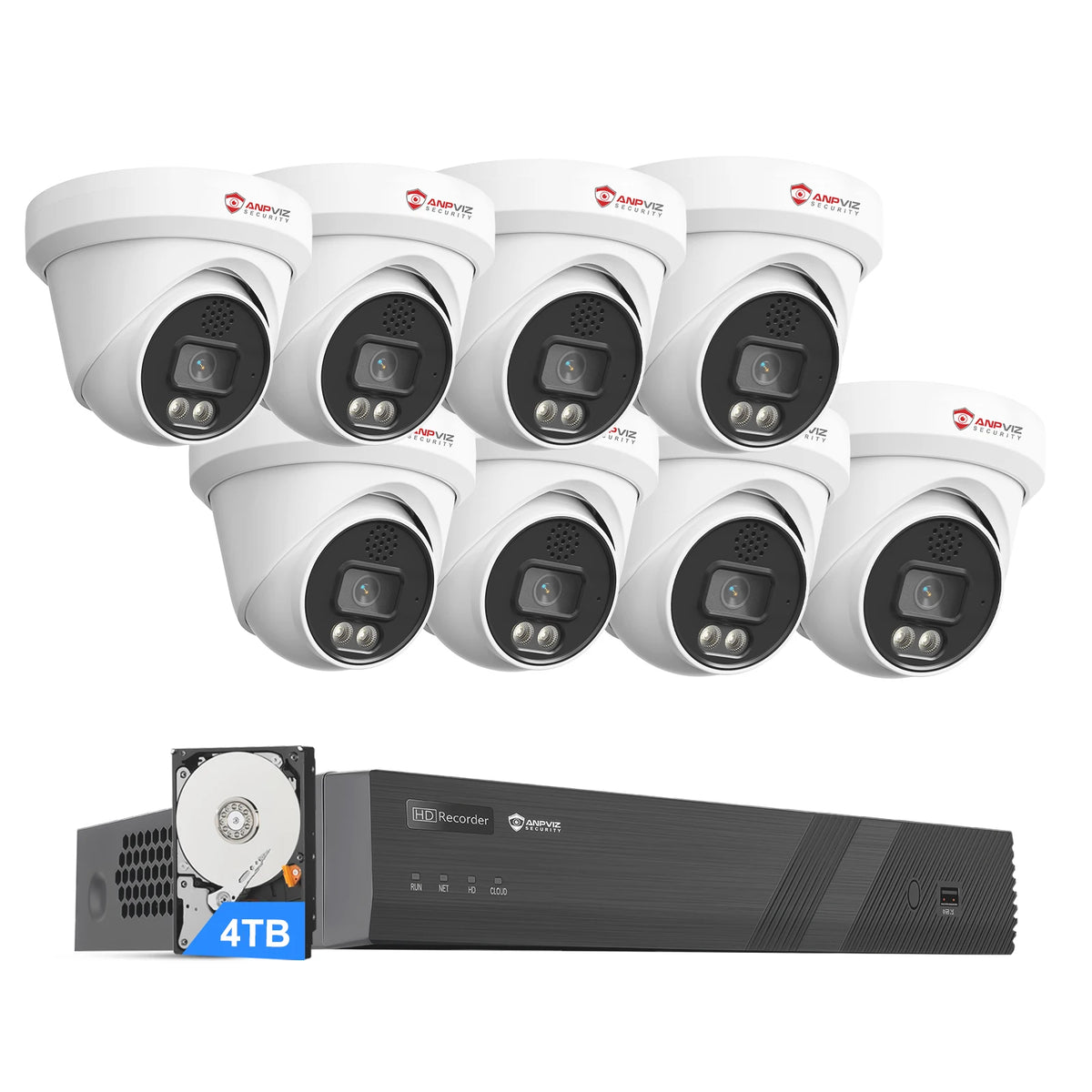 Anpviz 4K PoE Security Camera System With Two Way Audio