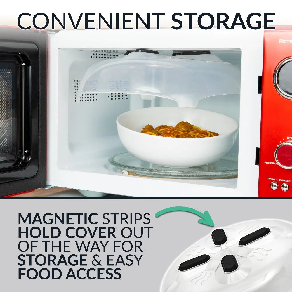 Microwave Plate Cover Shield With Magnets Reusable Splatter Guard
