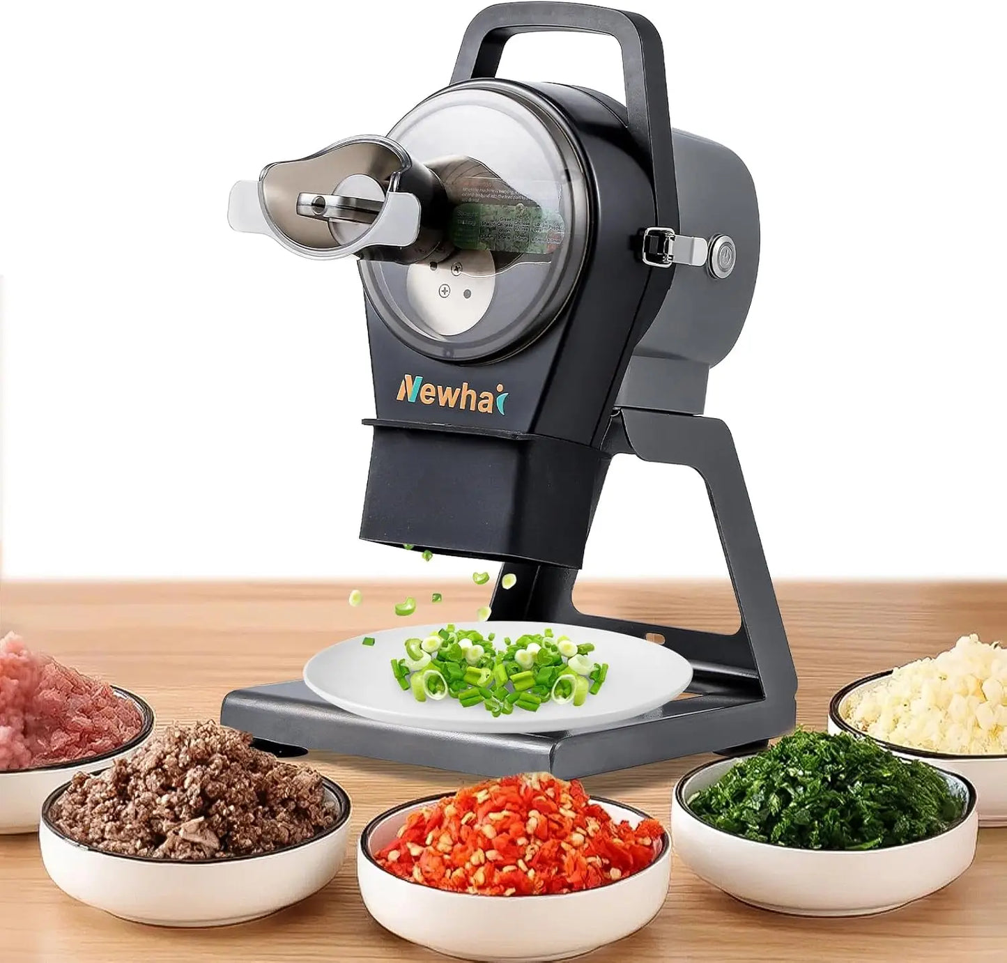 XMSJ Electric Vegetable Chopper 6000 BPM 200W Multi Blade
