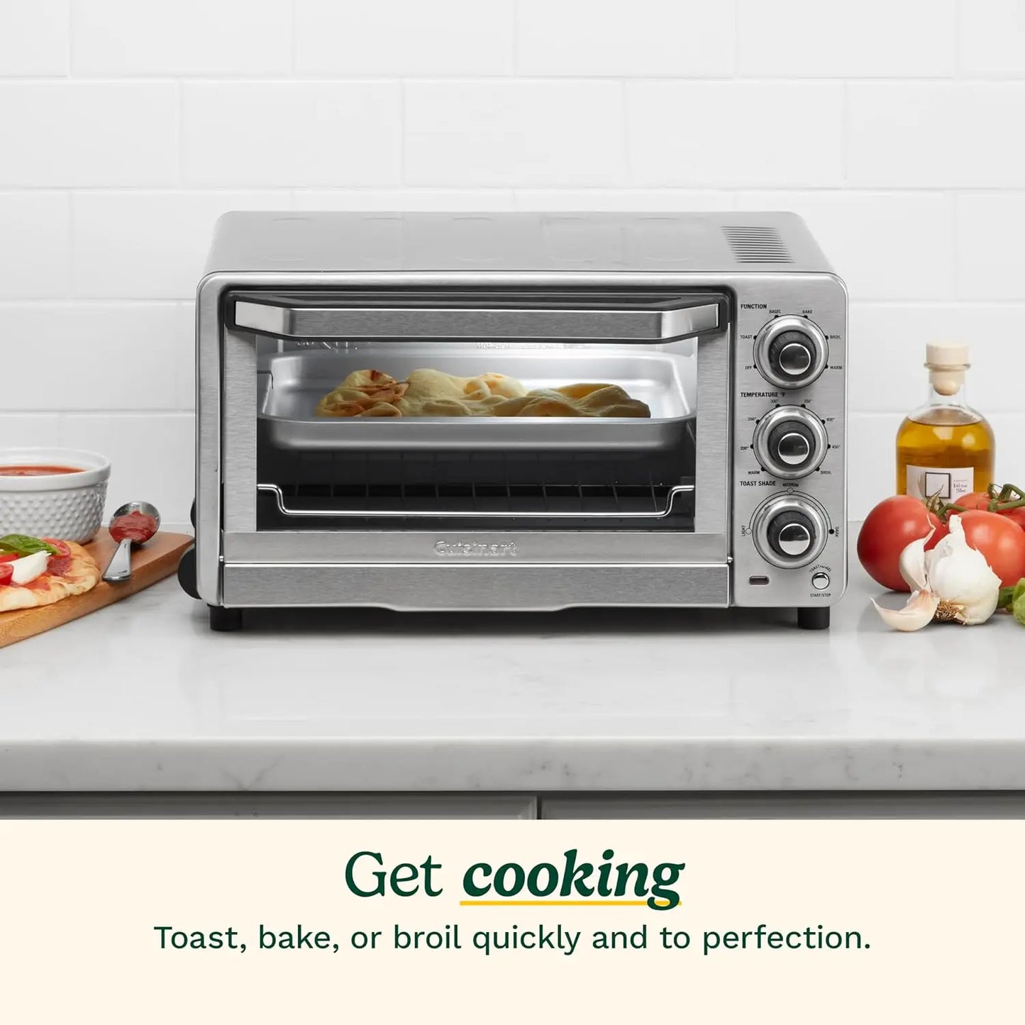 XMSJ Custom Classic Toaster Oven Broiler 1800W Countertop