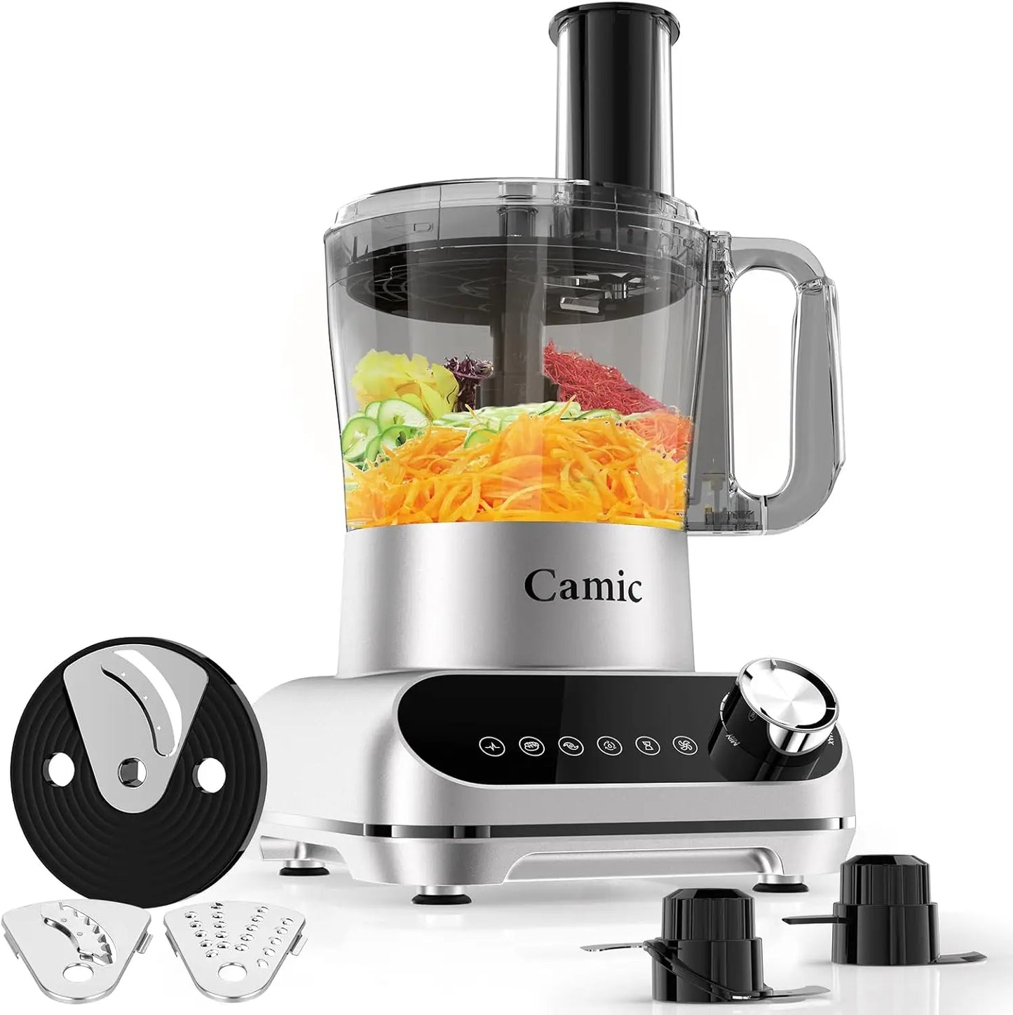 XMSJ 600W Food Processor 72oz Large Capacity Countertop Chopper