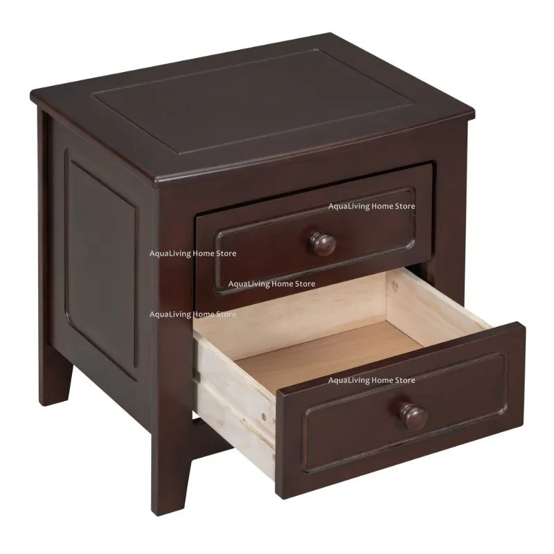 Modern Wooden Platform Bed And Nightstands Bedroom Furniture Set