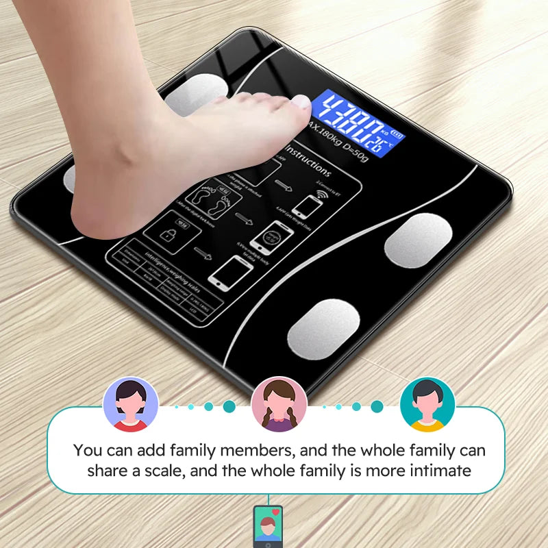 LED Body Fat Scale Smart Weight Scale for Health Measurement