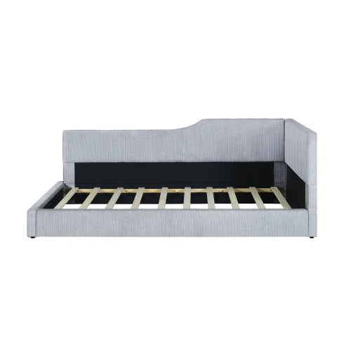 Twin L Shaped Corduroy Sofa Bed For Modern Living Room