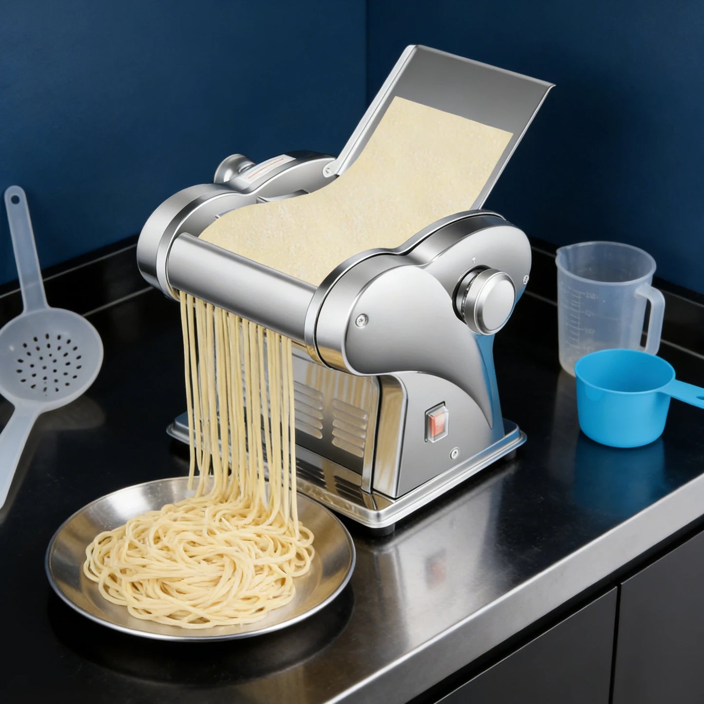 135W Automatic Noodle Machine Stainless Steel Pasta Maker for Home