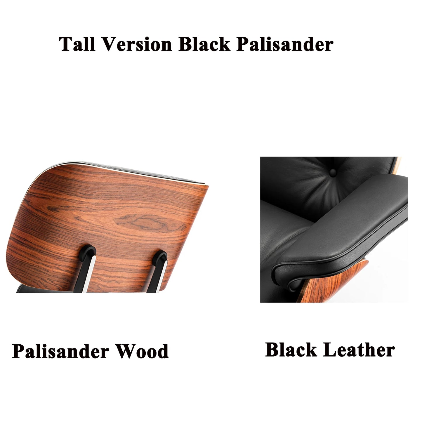 Cottinch Top Grain Genuine Leather Lounge Chair And Ottoman