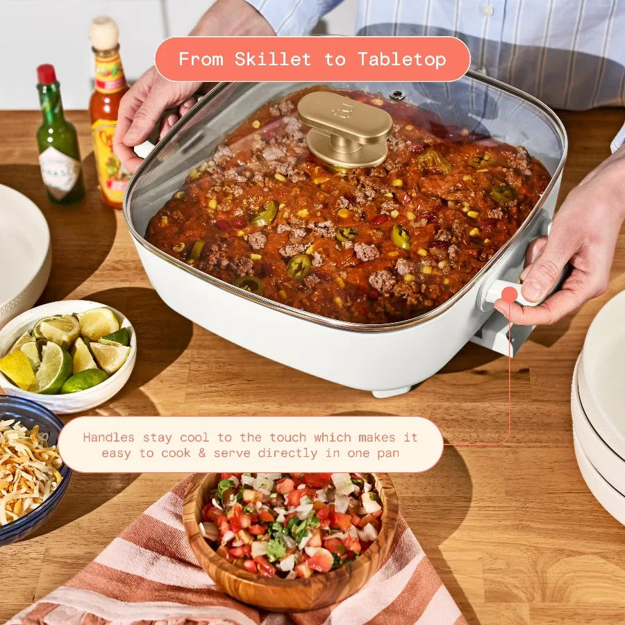 Beautiful By Drew Barrymore 5-in-1 Detachable Ceramic Electric Skillet