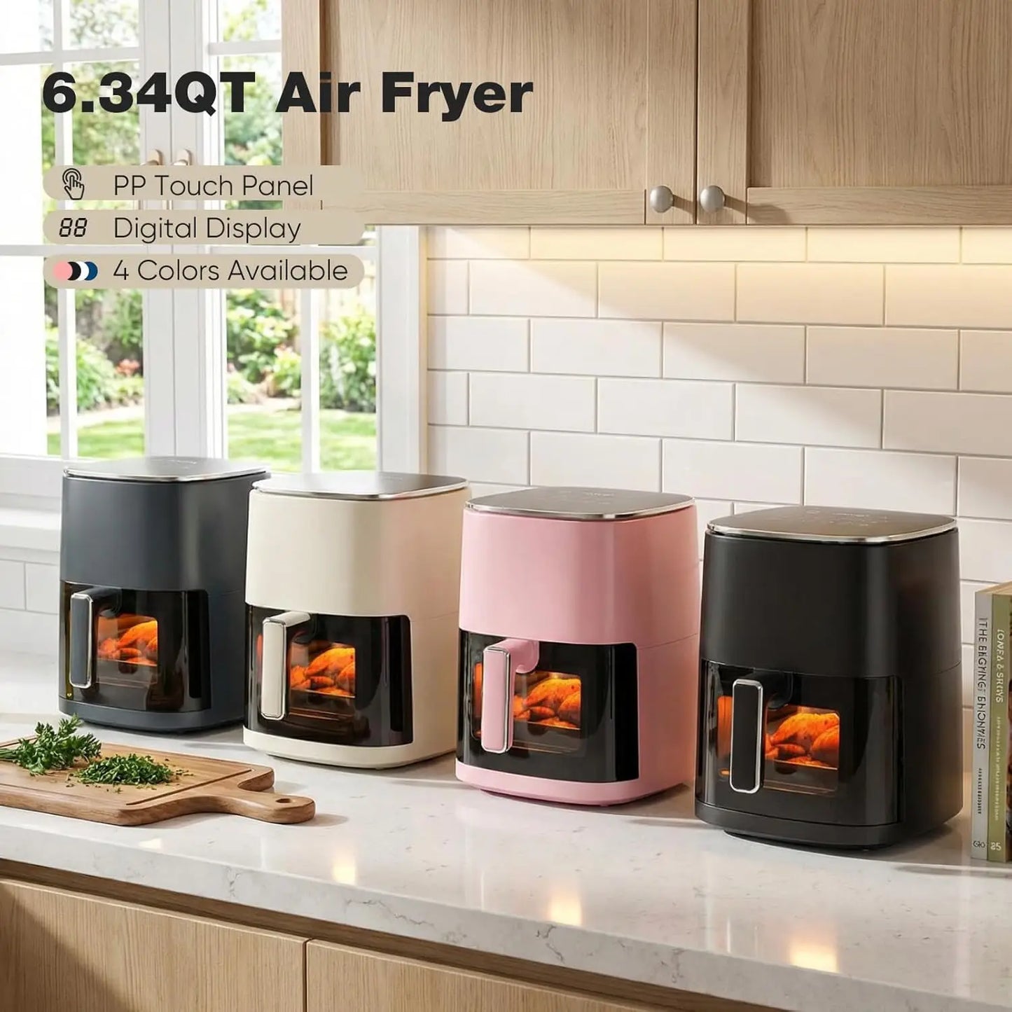 Air Fryer With Viewing Window 12 In 1 Functions Countertop