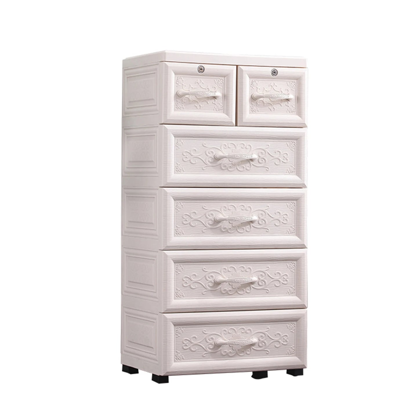 Organizer Storage Cabinet With Drawers for Bedroom and Office