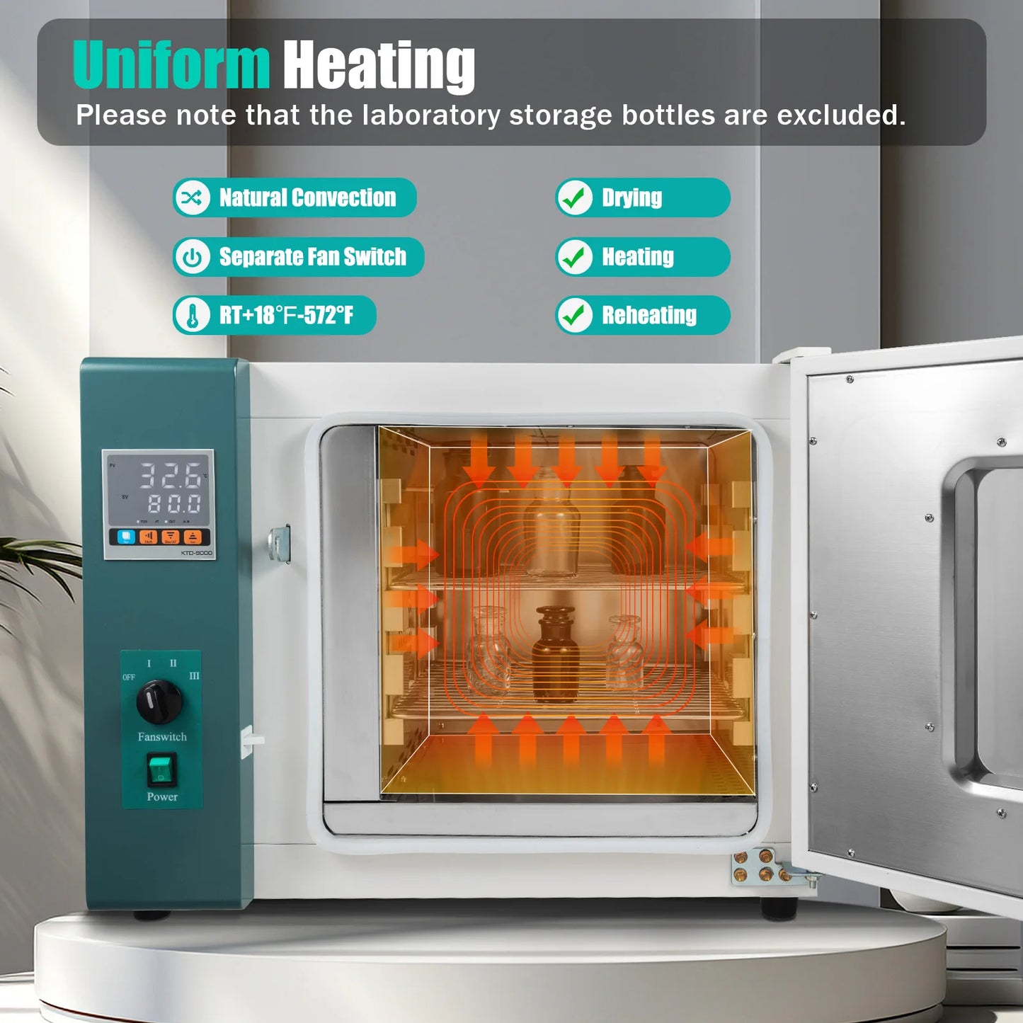 1000W 110V Side Open Door Drying Oven Stainless Steel Wax