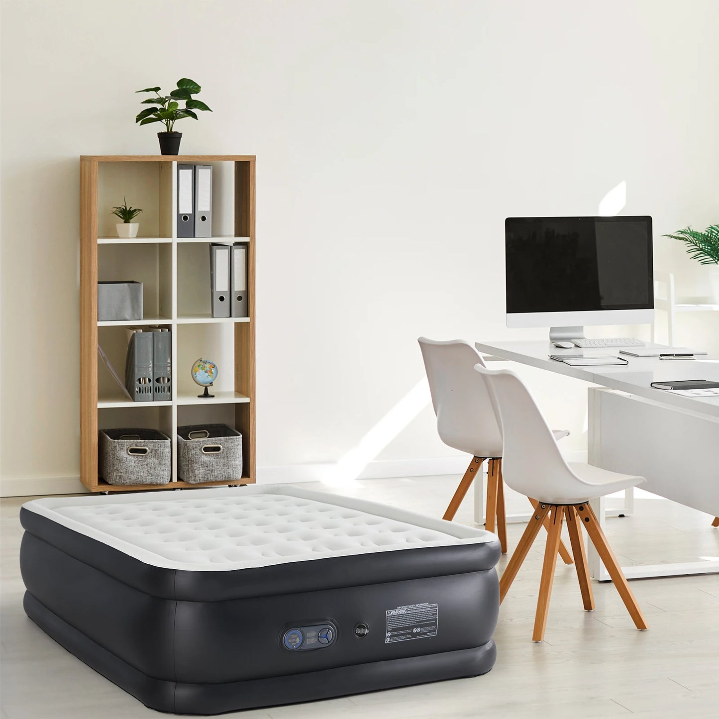 MCQ Air Mattress With Built In Pump Non Slip Bottom