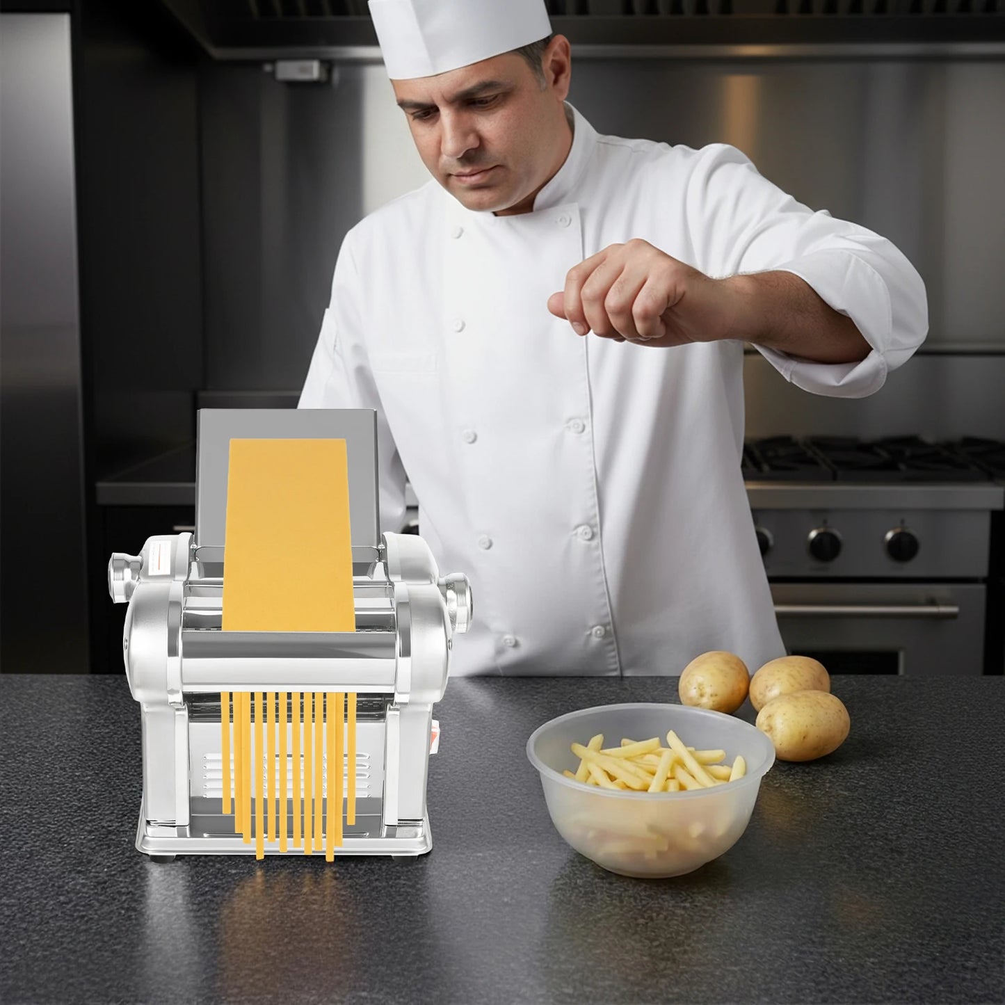 135W Automatic Noodle Machine Stainless Steel Pasta Maker for Home