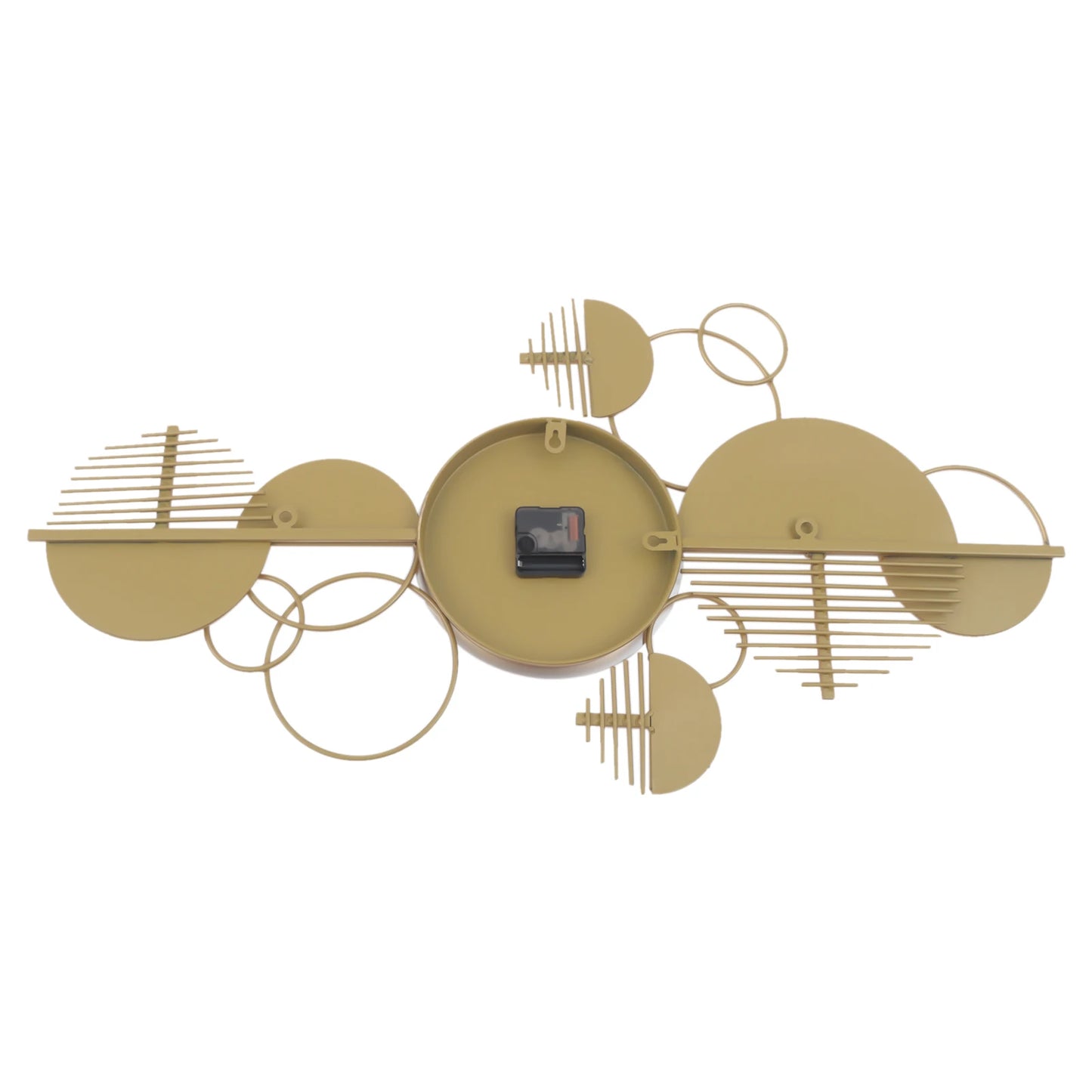 Creative Modern Metal Wall Clock Battery Operated Silent Minimalist Clock