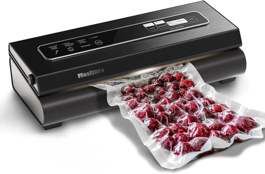 XMSJ Vacuum Sealer Machine 90KPa Powerful 6-in-1 Compact System