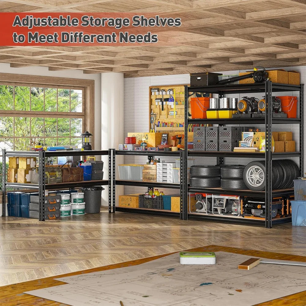 XMSJ 2400Lbs Heavy Duty Garage Shelving 5 Tier Unit