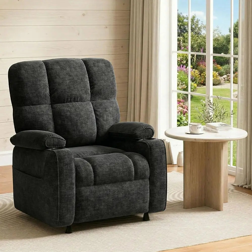Power Recliner Chair For Adults Chenille Electric Recliner With USB