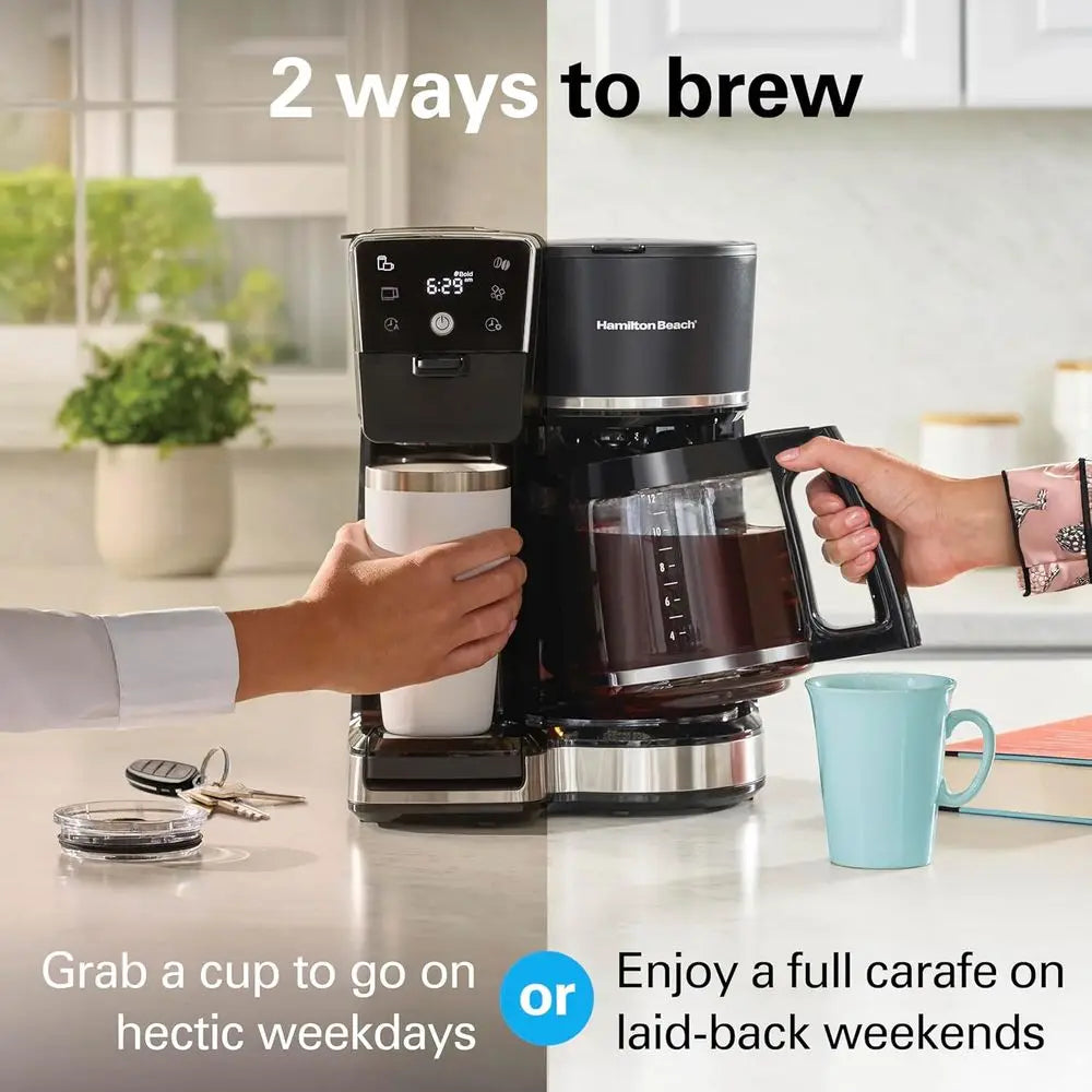 2 Way Drip And Single Serve Coffee Maker Programmable