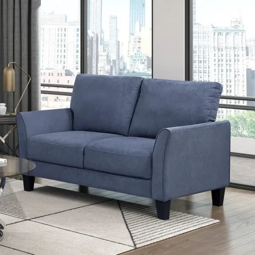 Modern 3 Piece Sofa Set With Solid Wood Frame Cushions