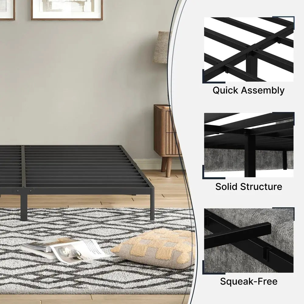 Queen Adjustable Bed Frame And Cooling Gel Memory Foam Mattress