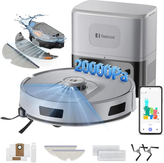 XMSJ Robot Vacuum And Mop With LiNavigation 5G Self Emptying