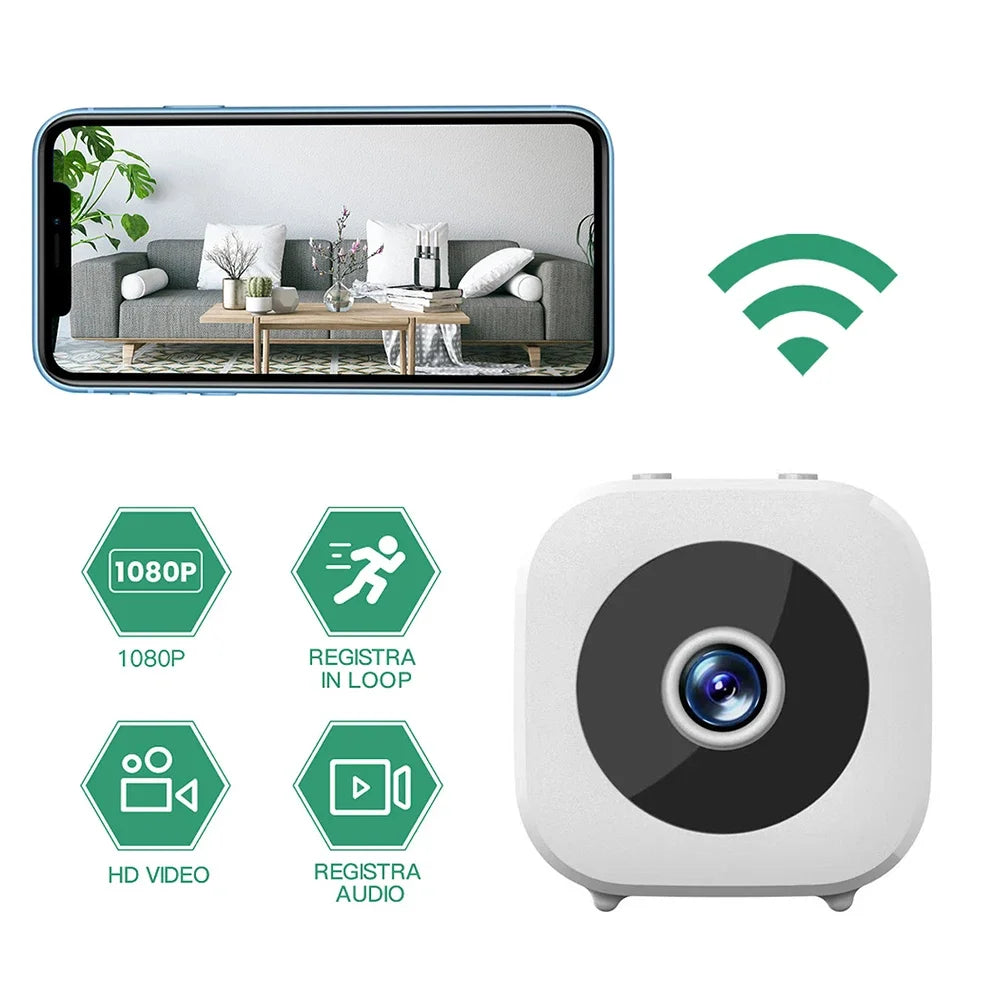 Smart Wireless Security Camera Rechargeable WiFi Motion Detection 1080P