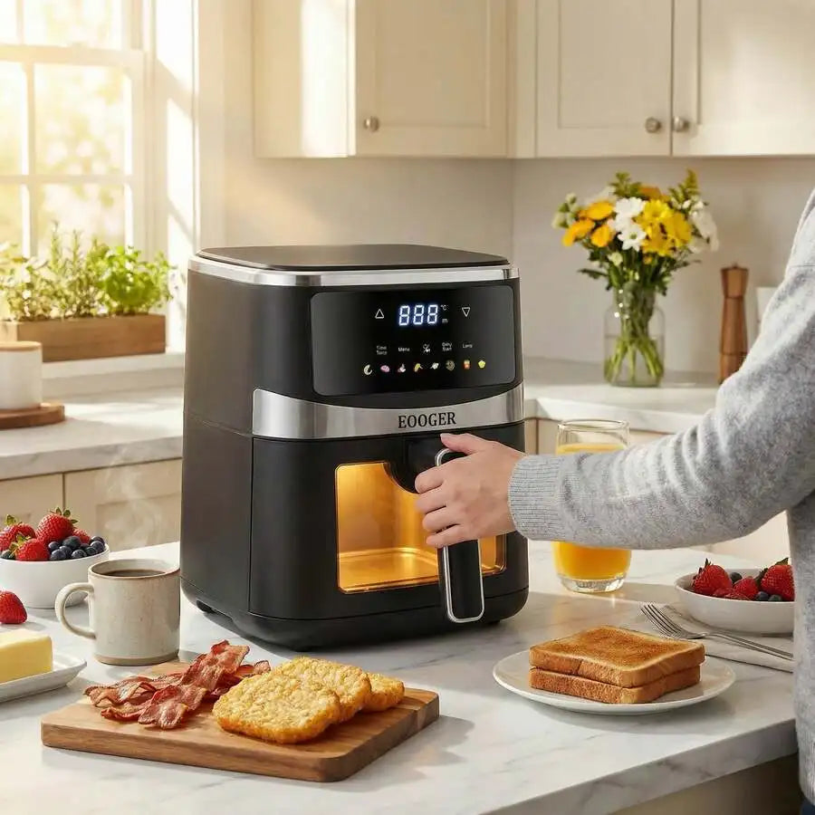 XMSJ Air Fryer With Hi Fry Technology And Touchscreen Controls