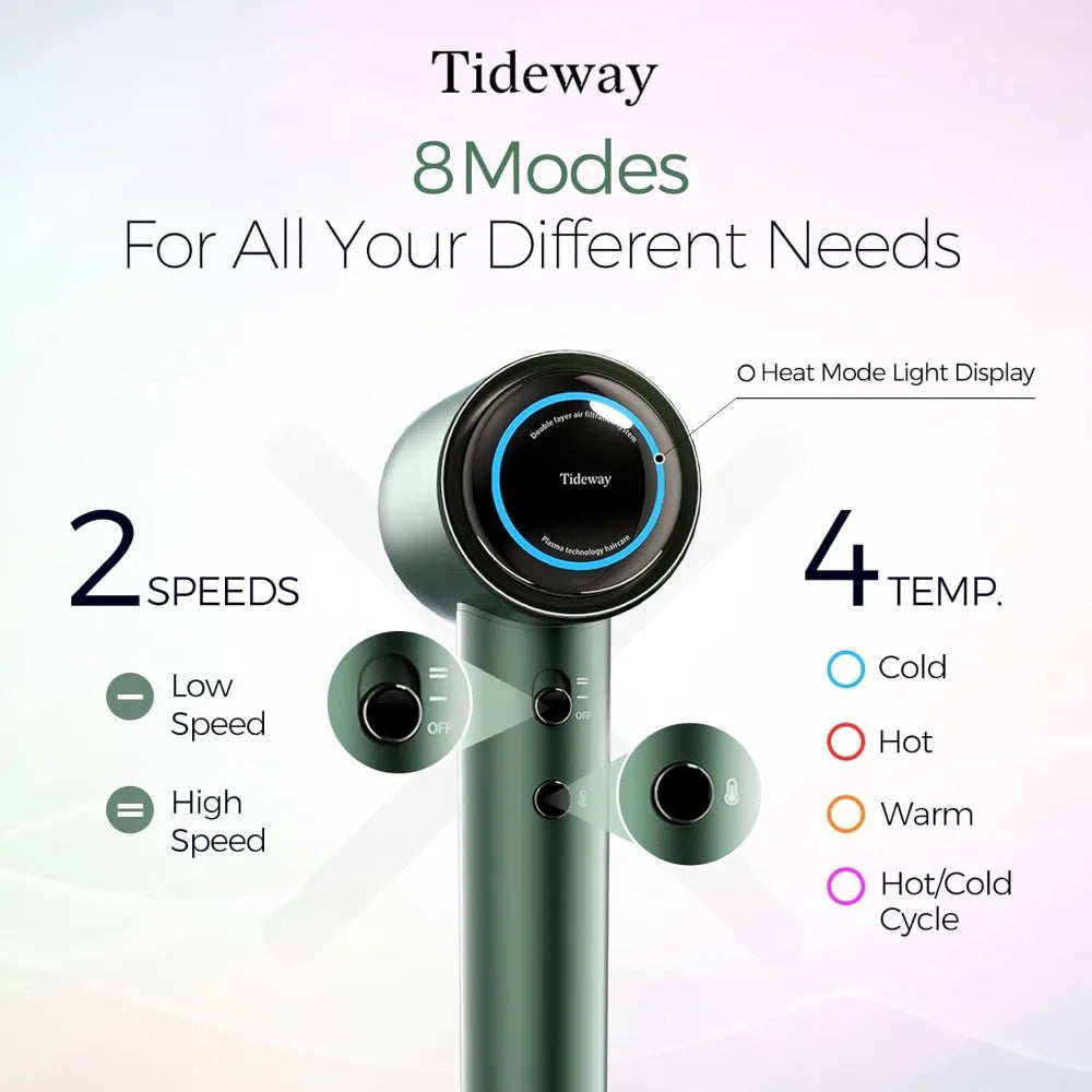 Tideway Professional Hair Dryer High Speed Ionic Magnetic Diffuser