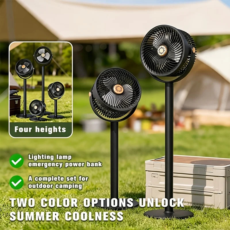 USB Floor And Desktop Air Circulation Fan With Five Speeds
