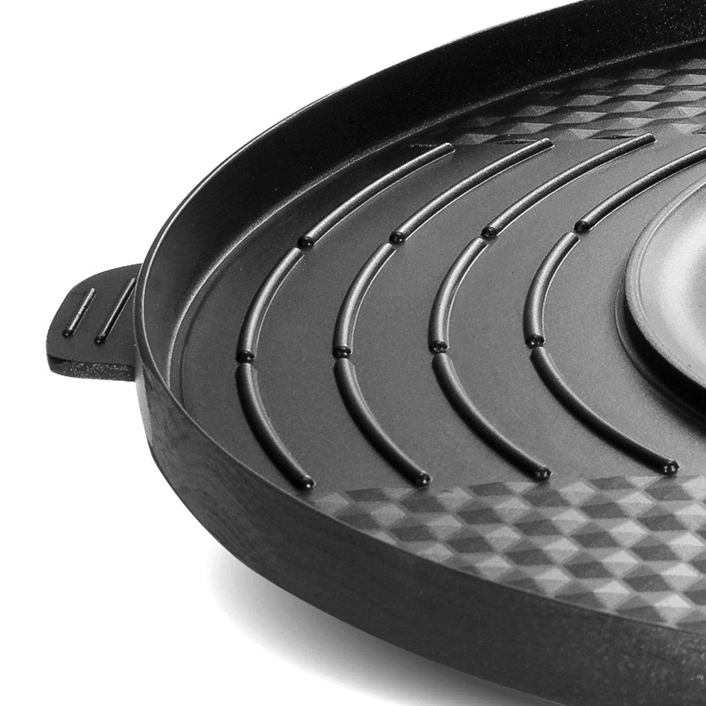 Electric Grill And Hot Pot 2 In 1 Kitchen Appliance