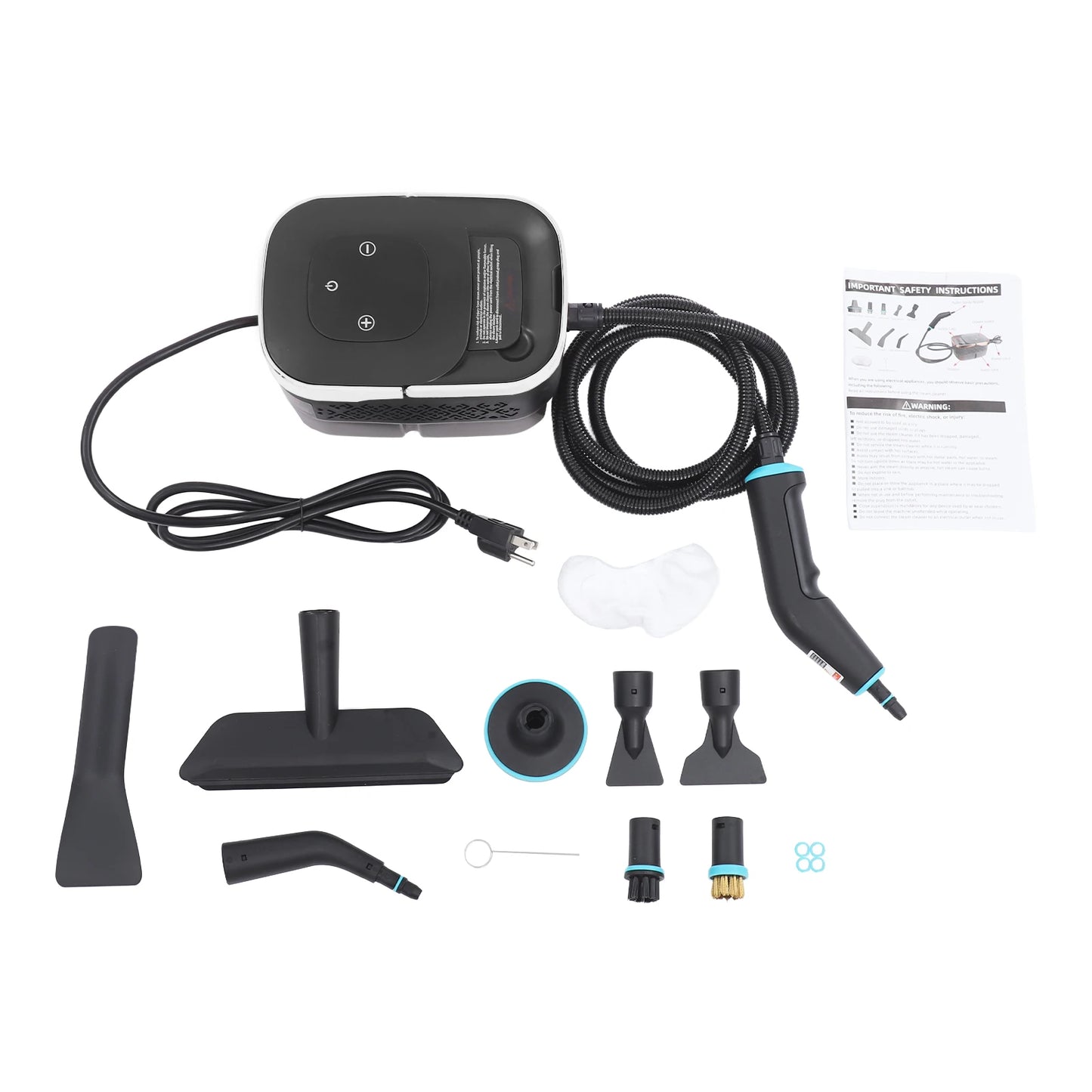 Bymaocar 1500W Steam Cleaner Set With Adjustable High Pressure Nozzles