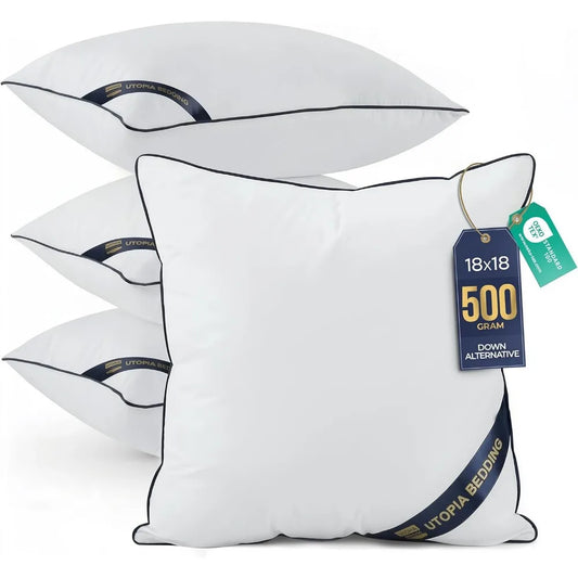 NBVCX Pack Of 4 Premium Pillow Inserts For Sofa Couch