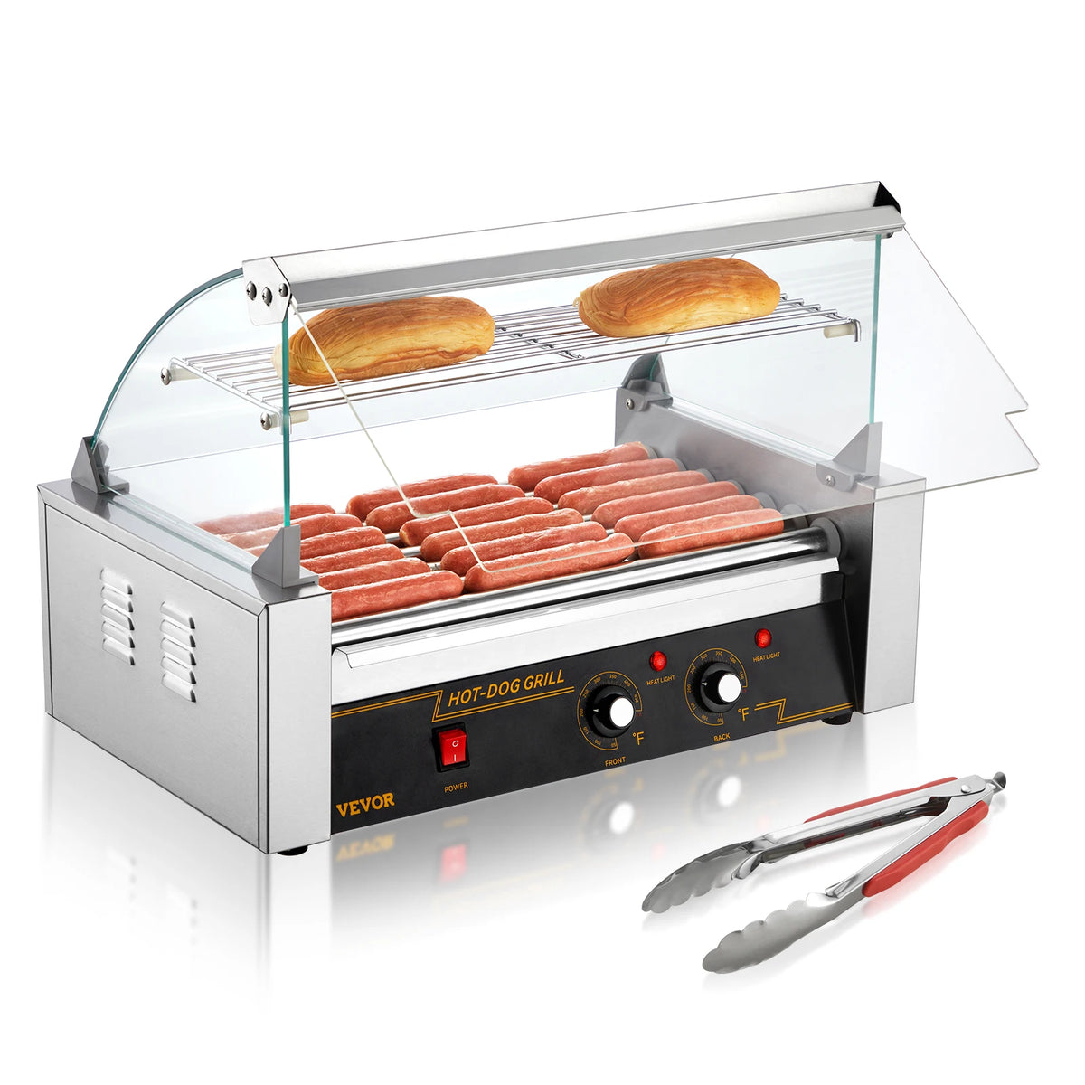 SucceBuy Commercial Electric Hot Dog Roller Sausage Grill Maker