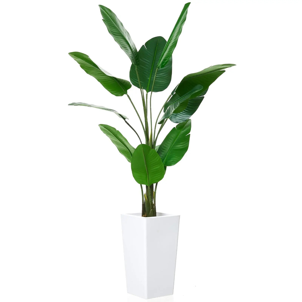 Himiss Faux Banana Tree Artificial Plant With Indoor Planter
