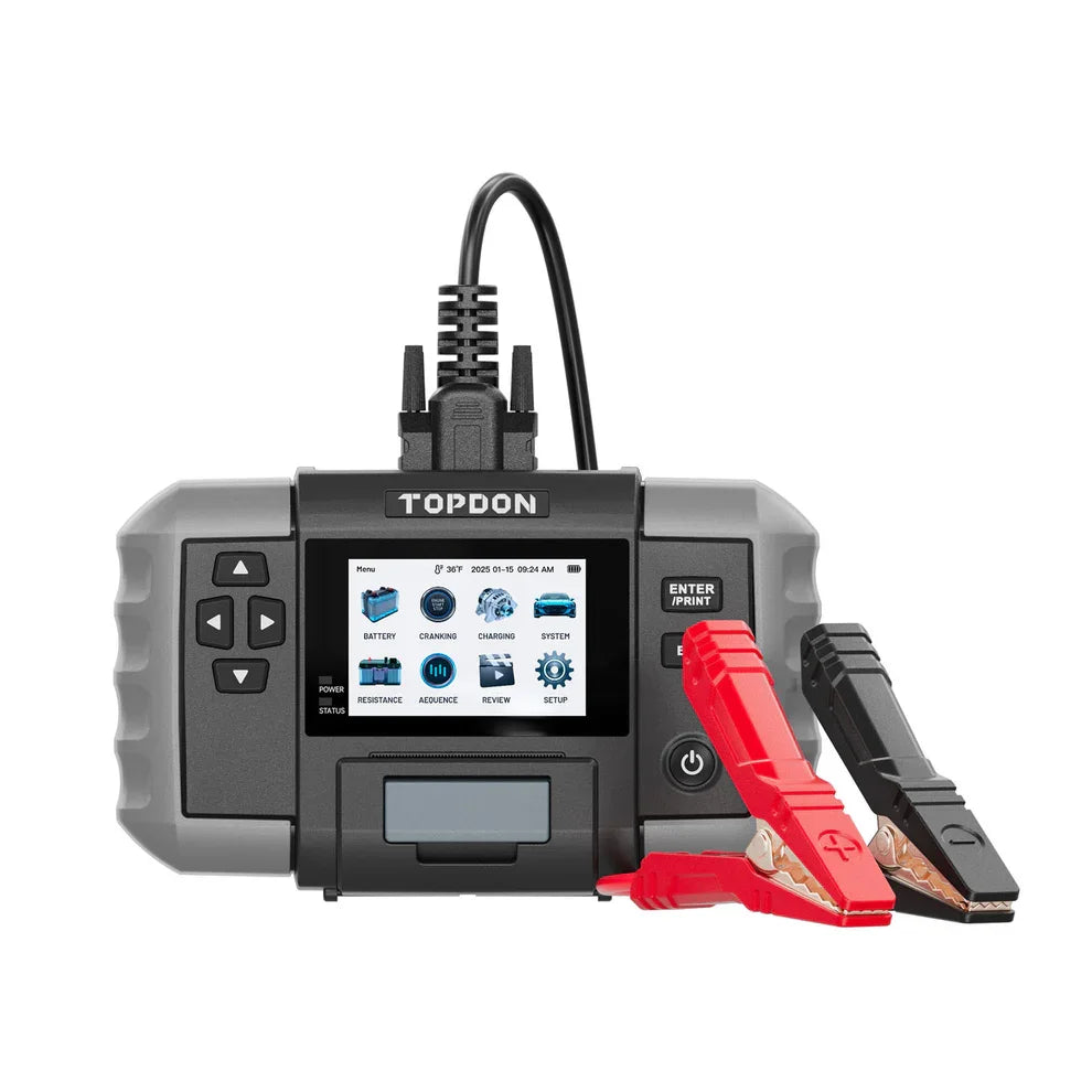 TOPDON 2-in-1 Automotive Battery And Resistance Tester For Multiple Batteries