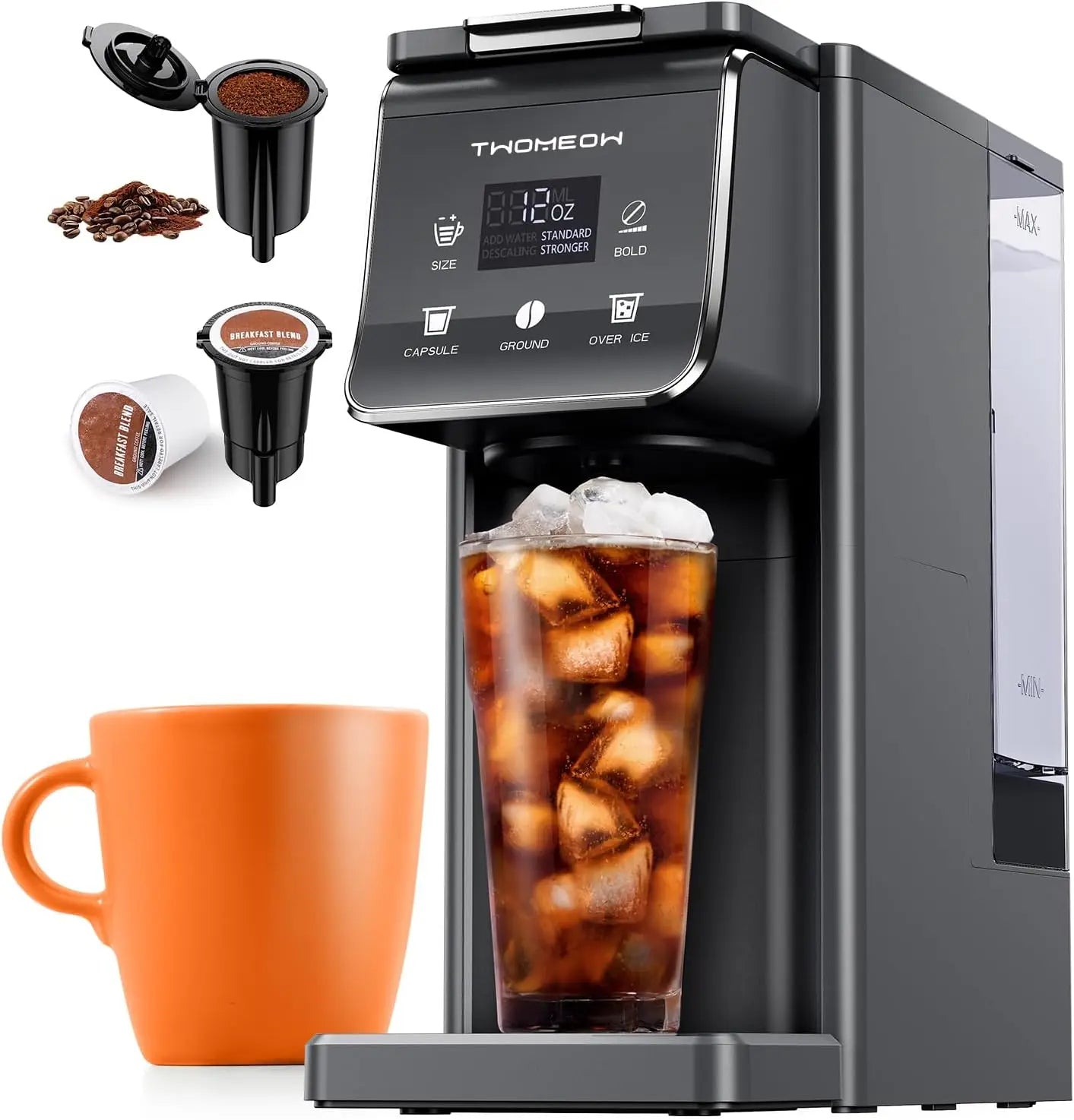 Single Serve Coffee Maker for KCup Pods and Grounds
