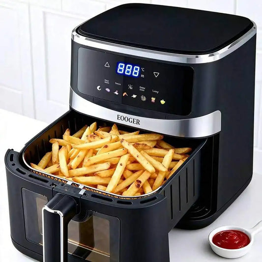 XMSJ Air Fryer With Hi Fry Technology And Touchscreen Controls