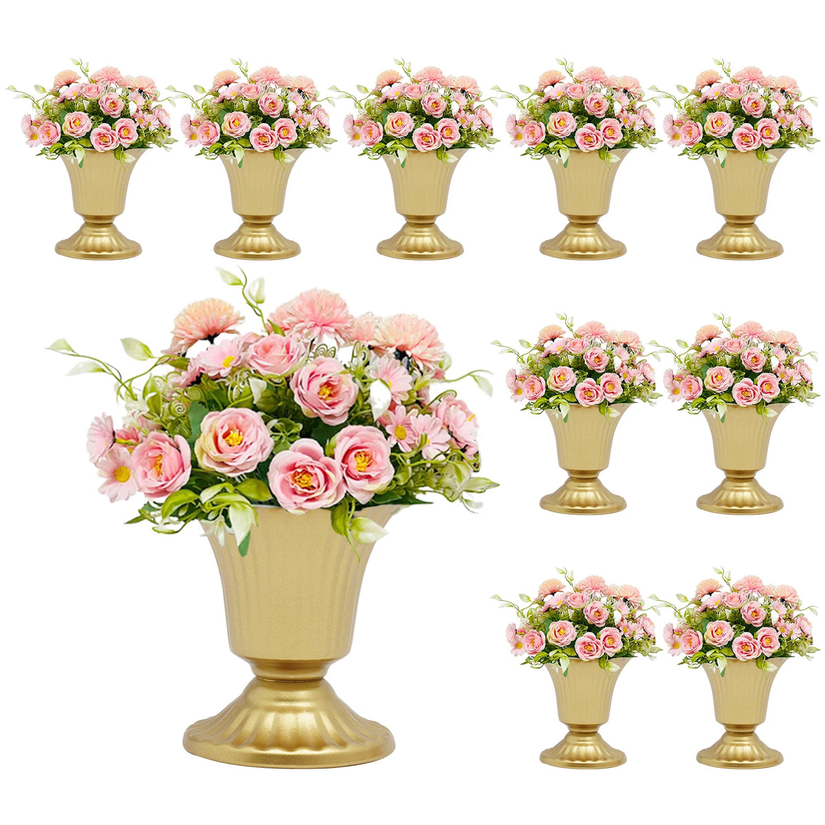 Wedding Floral Vases Set 10 Piece Centerpiece Table Decoration