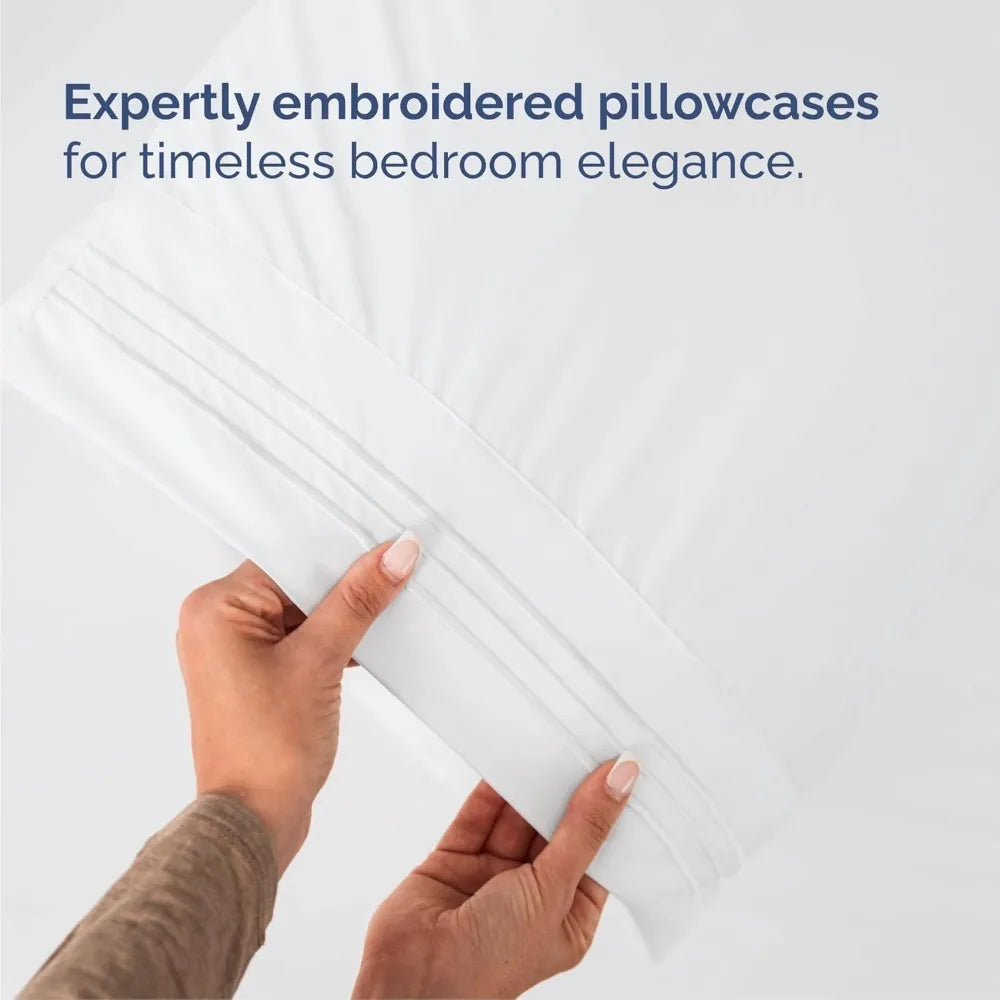 Breathable Cotton Sheets Four Piece Sheet Set Hotel Luxury