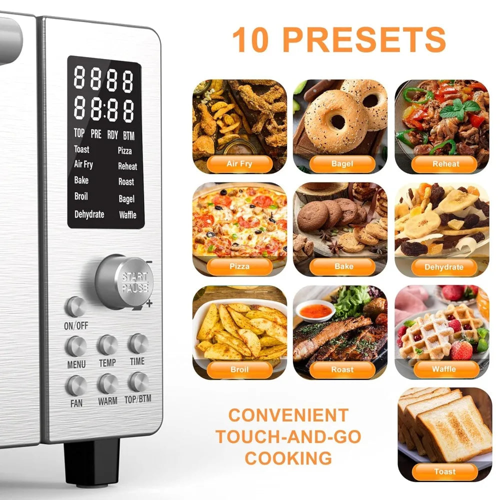Nuwave Bravo Air Fryer Toaster Smart Oven Ten In One