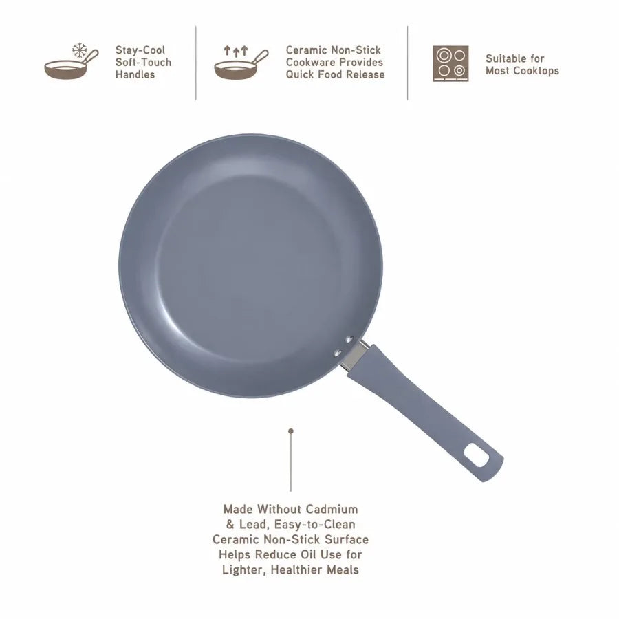 Elements By Thyme & Table Ceramic Non-Stick Cookware Set