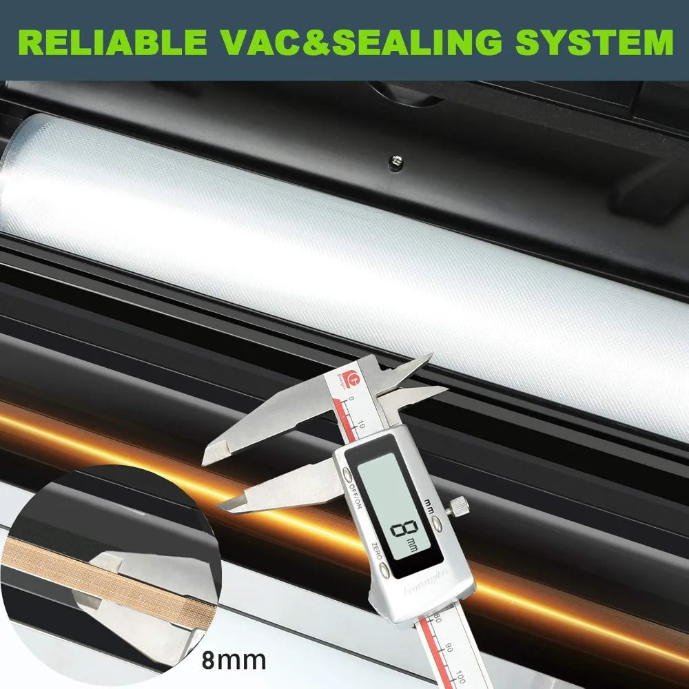 XMSJ Precision Vacuum Sealer Built in Cutter and Storage