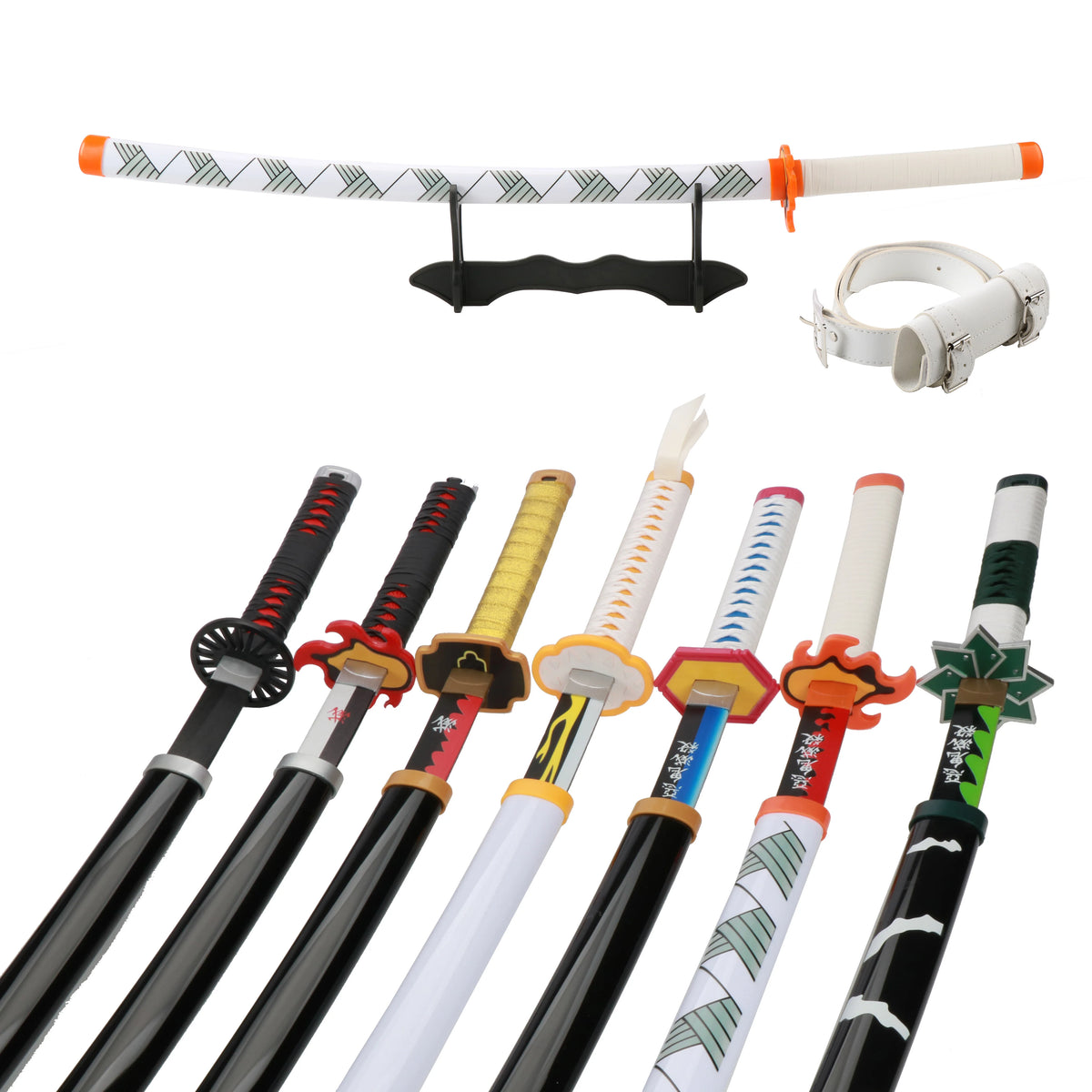 Anime Katana Cosplay Bamboo Wooden Toy Sword Tanjiro Zenitsu Kyoujurou