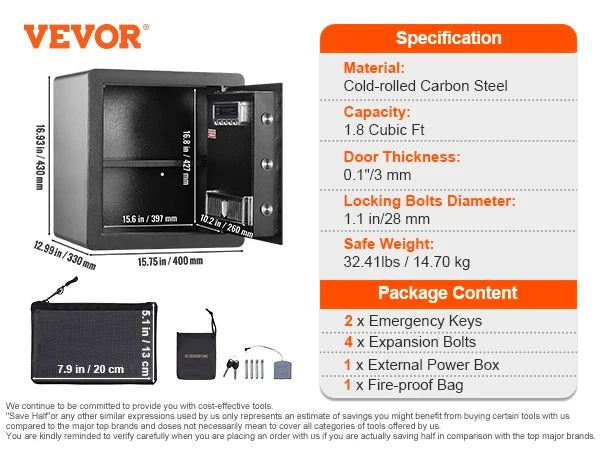 Digital Fingerprint Electric Security Safe For Cash Jewelry