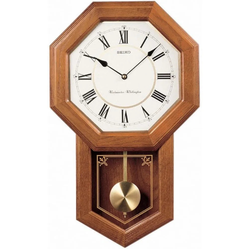 Traditional Wall Clock With Chime And Pendulum Mechanism