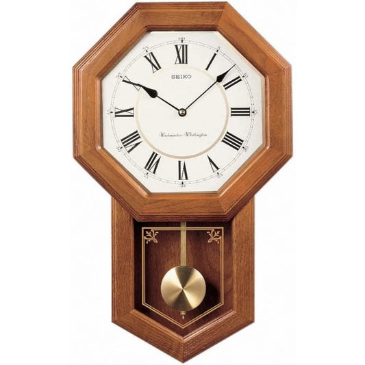 Traditional Wall Clock With Chime And Pendulum Mechanism
