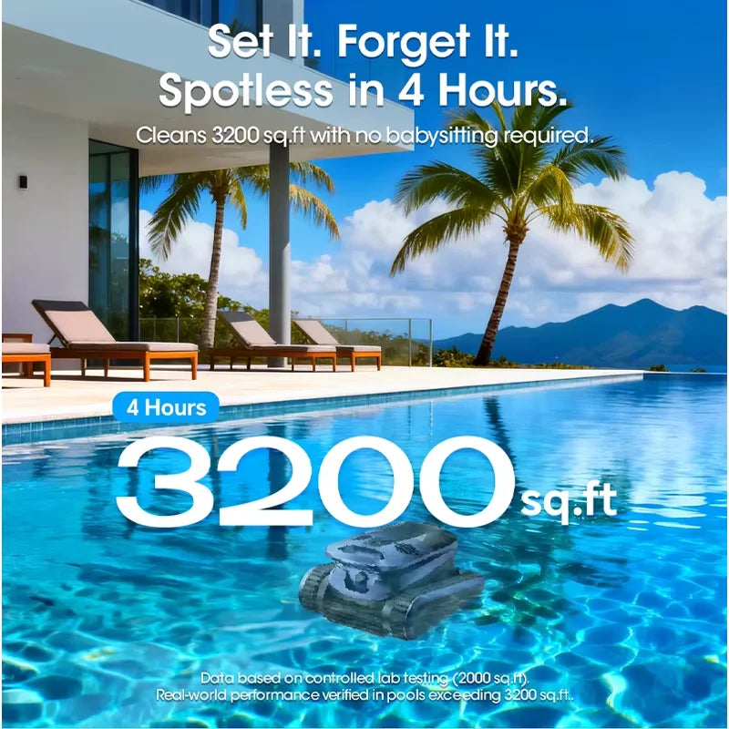 Seauto AI Sonar Robotic Pool Cleaner With Waterline Function