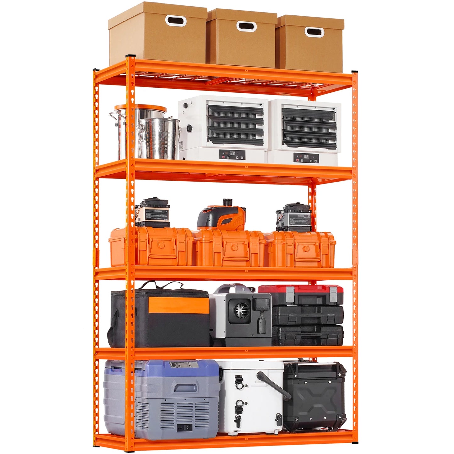 Metal Garage Shelving Unit 5 Tier Adjustable Warehouse