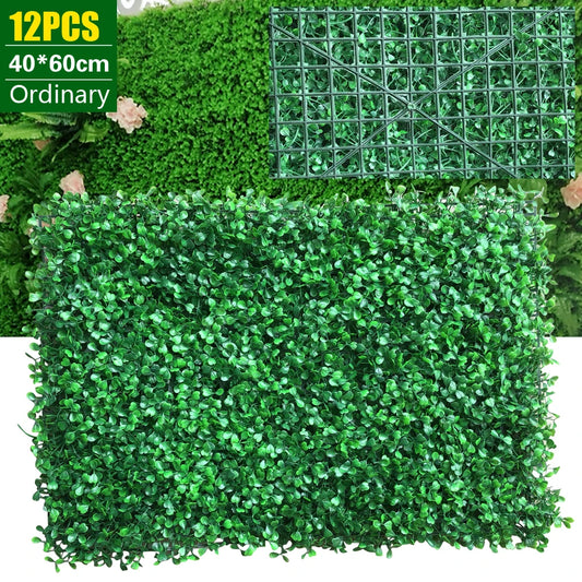Boxwood Hedge Screen 12Pcs Privacy Fence Panels Outdoor Garden