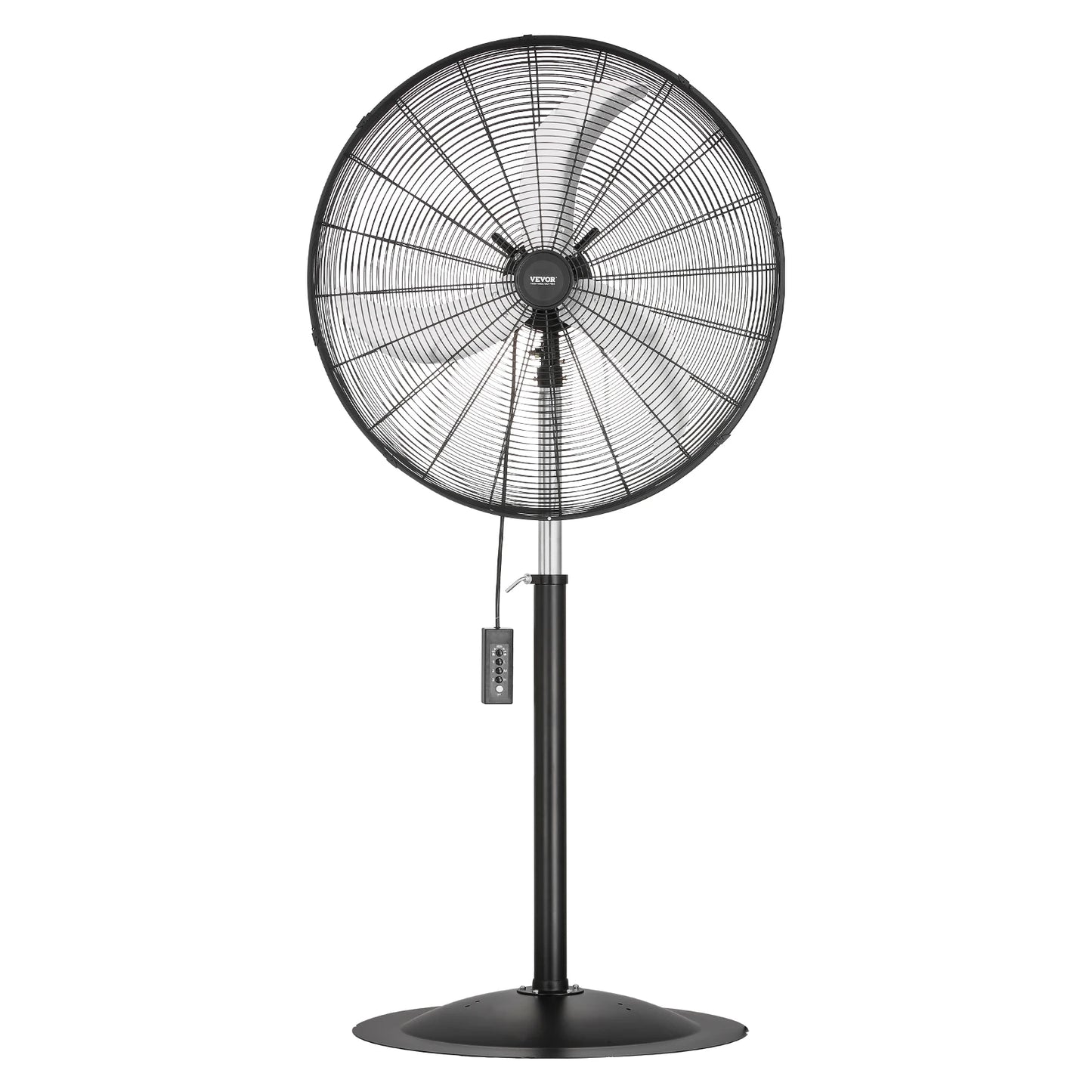 SucceBuy Industrial Pedestal Fan 85 Degree Oscillating 3 Speed Remote