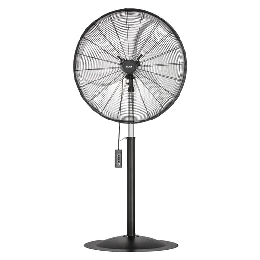 SucceBuy Industrial Pedestal Fan 85 Degree Oscillating 3 Speed Remote